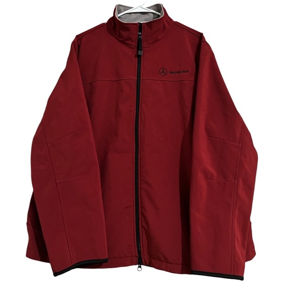Port Authority Women Burgundy Mercedes Benz Water Repellent Outdoor Jacket 3XL - Picture 1 of 7